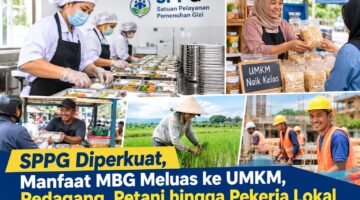 SPPG Diperkuat, Manfaat MBG Meluas ke UMKM, Pedagang, Petani hingga Pekerja Lokal