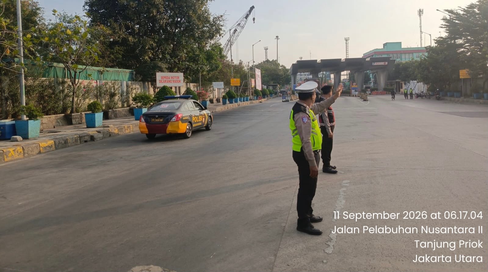 Polres Priok Intensifkan Pengaturan Lalu Lintas, Pastikan Arus Kendaraan Tetap Kondusif