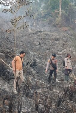 Polda Jambi Tangani Karhutla Seluas 5 Hektare di Areal PT Jebus Maju Merangin