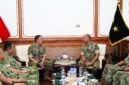 Pangkogabwilhan II Marsekal Madya TNI Muzafar, S.Sos., M.M., bersama Pejabat Utama Kogabwilhan II melaksanakan kunjungan kerja ke Markas Kodam VI/Mulawarman, 