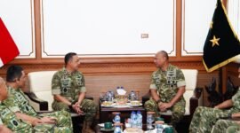 Pangkogabwilhan II Marsekal Madya TNI Muzafar, S.Sos., M.M., bersama Pejabat Utama Kogabwilhan II melaksanakan kunjungan kerja ke Markas Kodam VI/Mulawarman, 