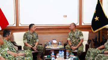 Pangkogabwilhan II Marsekal Madya TNI Muzafar, S.Sos., M.M., bersama Pejabat Utama Kogabwilhan II melaksanakan kunjungan kerja ke Markas Kodam VI/Mulawarman,