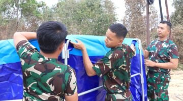 Respons Cepat Diperkuat, Lanud Sjamsudin Noor Siagakan Tangki Portable Untuk Penanganan di Titik Rawan Karhutla