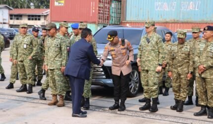 Kapolres Priok Hadiri Penyambutan Kapal Induk ITS Giuseppe Garibaldi, Menteri Pertahanan dan Pejabat Tinggi TNI - Teropong Rakyat