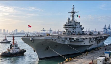 ITS Giuseppe Garibaldi Tiba di Tanjung Priok, Indonesia Perkuat Pertahanan Maritim - Teropong Rakyat