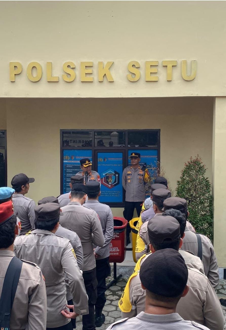 Pam TPS Pilkades Setu, Wadir Binmas: Kenali Situasi dan Jangan Keluar dari Fungsi Pengamanan