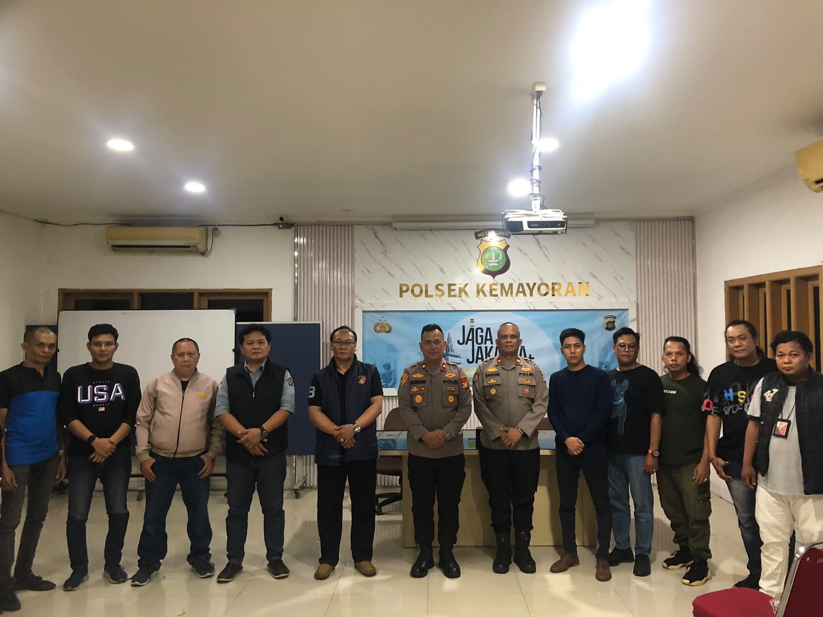 Kapolsek Kemayoran Ajak Wartawan Perkuat Sinergi dan Komunikasi