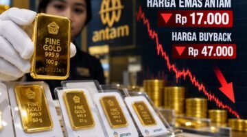 Harga Emas Antam Turun Rp17.000, Harga Buyback Anjlok Rp47.000