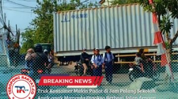 Truk Kontainer Makin Padat di Jam Pulang Sekolah, Anak-anak Marunda Dipaksa Berbagi Jalan dengan Kendaraan Berat