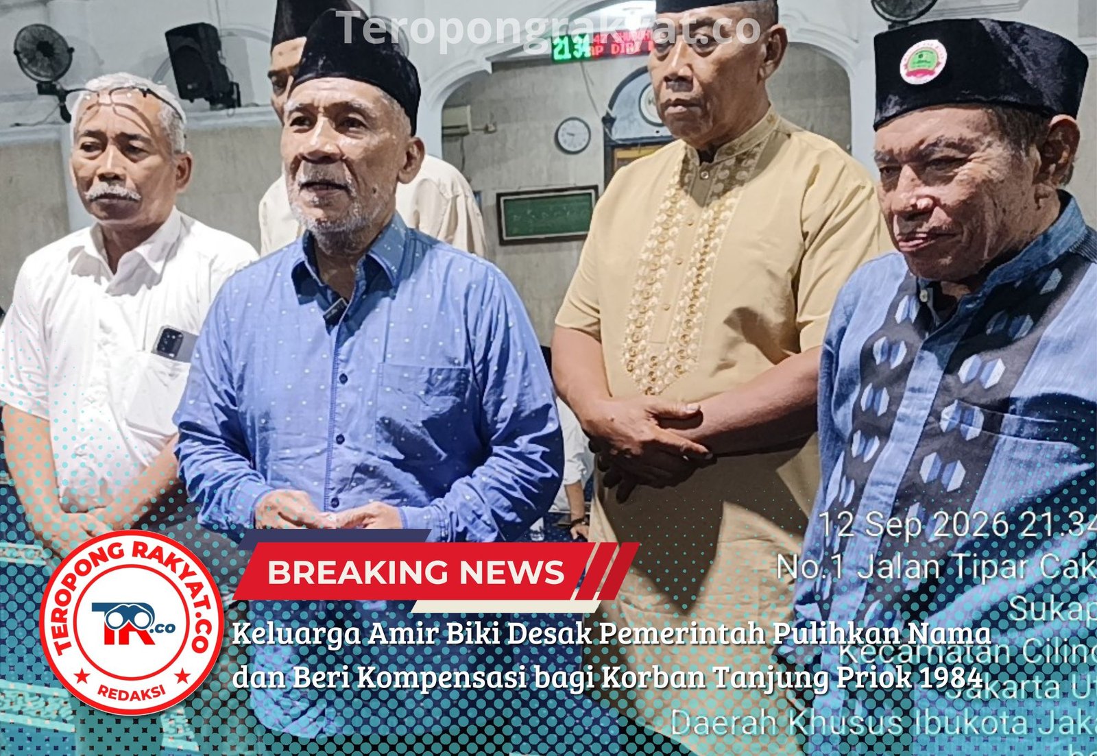 Keluarga Amir Biki Desak Pemerintah Pulihkan Nama dan Beri Kompensasi bagi Korban Tanjung Priok 1984
