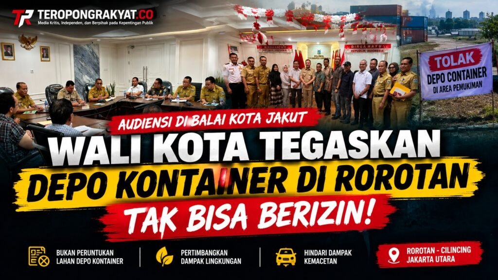 Portal Berita Indonesia dan Dunia Terkini Hari Ini, Update Harian Terbaru, Terlengkap, Tajam, Aktual dan Berimbang. Audiensi di WaliKota Jakut, Wali Kota Tegaskan Depo Kontainer di Rorotan Tak Bisa Berizin - Teropong Rakyat