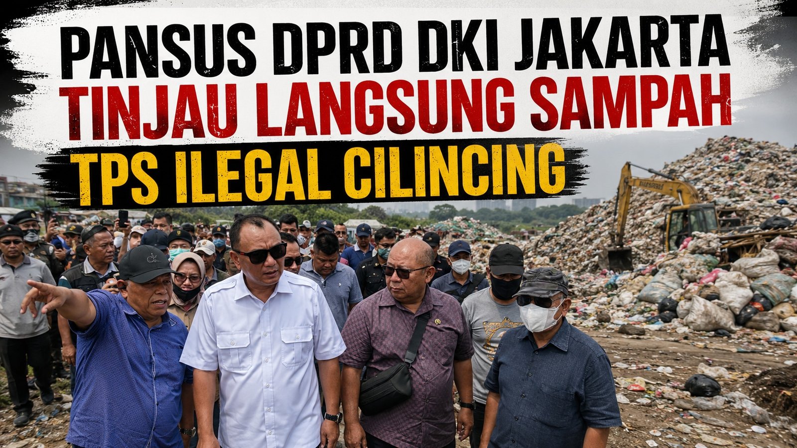 22 Tahun Menggunung, TPS Ilegal Nagrak Jadi Cermin Carut-Marut Pengelolaan Sampah Jakarta, Pansus DPRD DKI Tinjau Langsung!