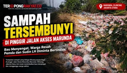 Sampah Menumpuk di Akses Marunda, Bau Menyengat Mulai Resahkan Warga - Teropong Rakyat