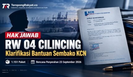 HAK JAWAB : Ketua RW 04 Cilincing Sampaikan Hak Jawab soal Bantuan Sembako KCN - Teropong Rakyat