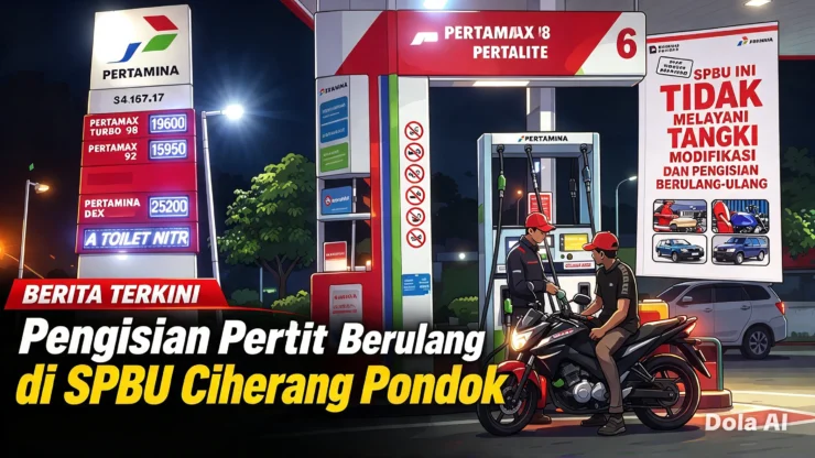 TERKUAK! Pengisian Pertalite Berulang di SPBU Ciherang Pondok Disorot, GM Audit CCTV dan Transaksi Tiga Bulan