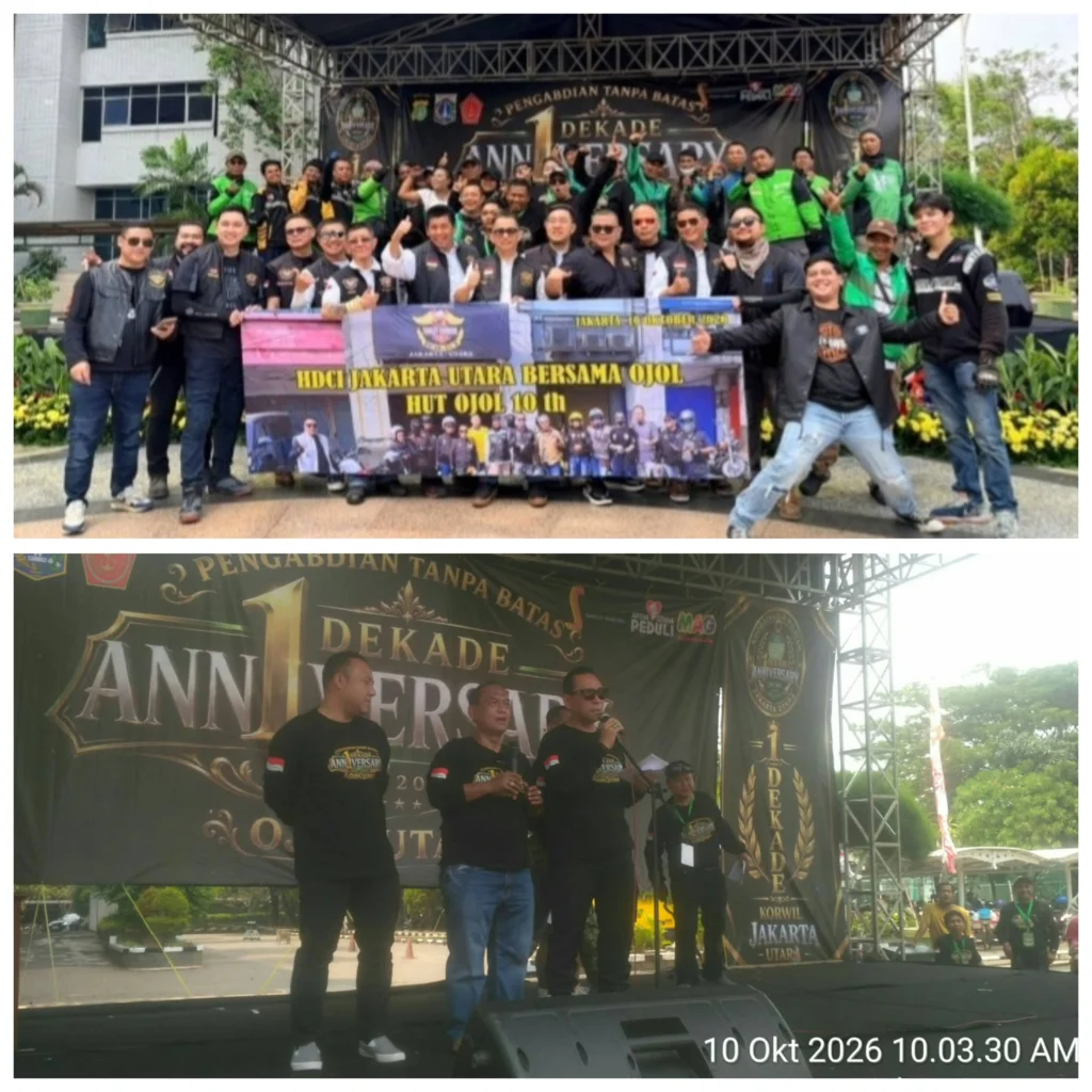 Portal Berita Indonesia dan Dunia Terkini Hari Ini, Update Harian Terbaru, Terlengkap, Tajam, Aktual dan Berimbang. HDCI Jakut Bersama Ojol Rayakan Satu Dekade Korwil Ojol Serta pemberian Santunan Anak Yatim dan Sembako. - Teropong Rakyat