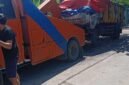 armada truk sampah milik Dinas Lingkungan Hidup dan Kebersihan (DLHK) Kota Tangerang dengan nomor plat B 9133 COQ terbakar pada Bulan Mei lalu.