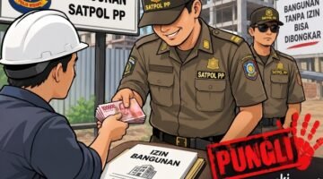 Gambar Ilustrasi Dugaan Anggota Satpol PP Kota Tangerang sedang lakukan Pungli