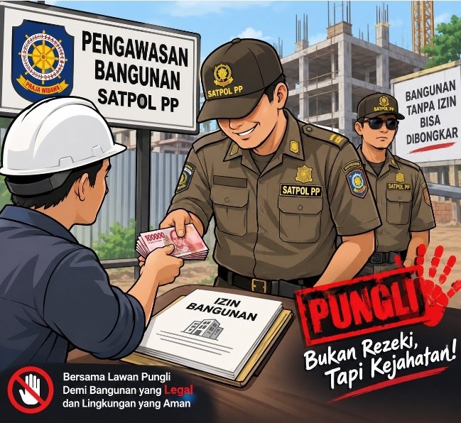 Gambar Ilustrasi Dugaan Anggota Satpol PP Kota Tangerang sedang lakukan Pungli