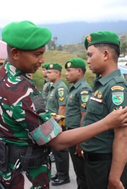 Kodim 1714/Puncak Jaya Gelar Syukuran Kenaikan Pangkat Bintara dan Tamtama