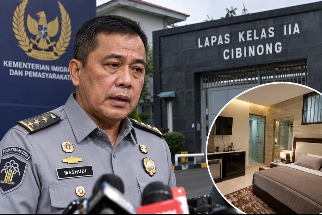 Portal Berita Indonesia dan Dunia Terkini Hari Ini, Update Harian Terbaru, Terlengkap, Tajam, Aktual dan Berimbang. Dirjen Pemasyarakatan Mashudi Mundur Usai Polemik Lapas Cibinong, Fasilitas Mewah Kini Berujung Pertanggungjawaban Hukum