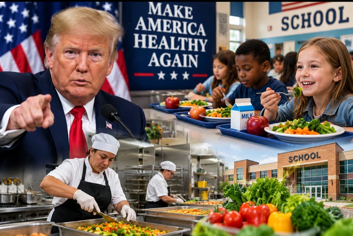 Portal Berita Indonesia dan Dunia Terkini Hari Ini, Update Harian Terbaru, Terlengkap, Tajam, Aktual dan Berimbang. Trump Dorong Sekolah AS Masak dari Nol, Dapur dan SDM Jadi Tantangan