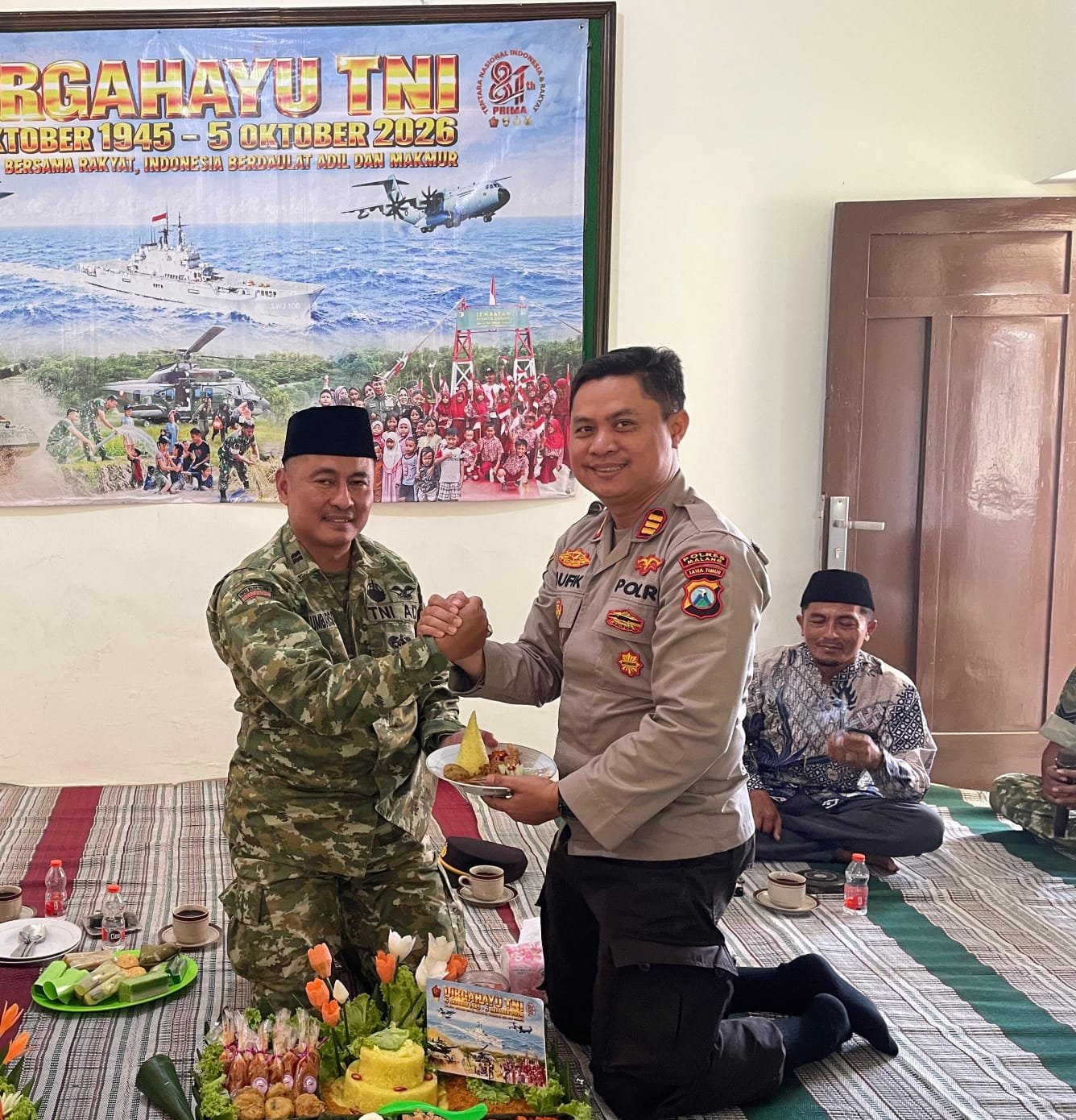 HUT ke-81 TNI, Koramil Bantur dan Forkopimcam Perkuat Sinergi