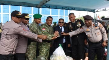 Upacara HUT TNI ke-81 di Yahukimo Berjalan Khidmat di Lapangan Abyu