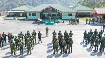 HUT Ke-81 TNI Tahun 2026, Kodim 1714/Puncak Jaya Gelar Upacara, Dipererat Kebersamaan TNI dan Kepolisian