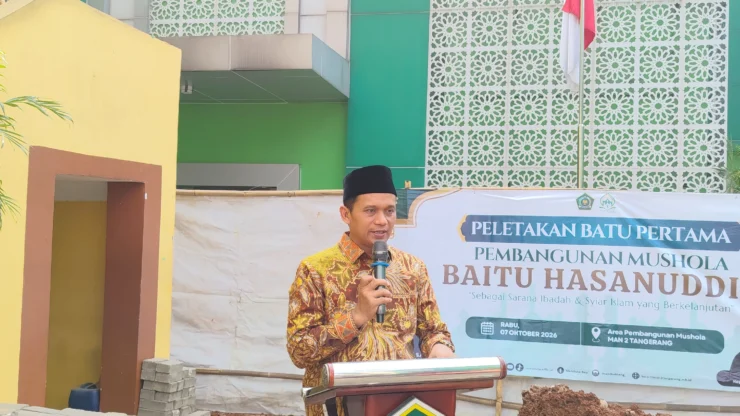 Kamenag Kab Tangerang Letakkan Batu Pertama Pembangunan Musalla MAN 2