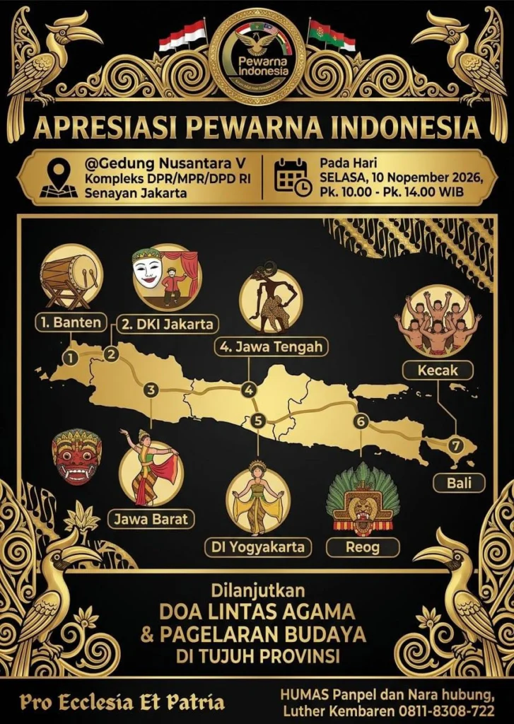 Portal Berita Indonesia dan Dunia Terkini Hari Ini, Update Harian Terbaru, Terlengkap, Tajam, Aktual dan Berimbang. API yang Menyala di tengah Bangsa: PEWARNA Indonesia Gelar Doa dan Budaya di Tanah Air - Teropong Rakyat