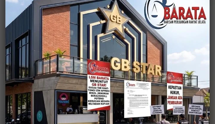 Portal Berita Indonesia dan Dunia Terkini Hari Ini, Update Harian Terbaru, Terlengkap, Tajam, Aktual dan Berimbang. Jual Miras Tanpa Izin Cukai! BARATA Somasi GB Star Resto & Cafe, Diduga Rugikan Negara Miliaran Rupiah