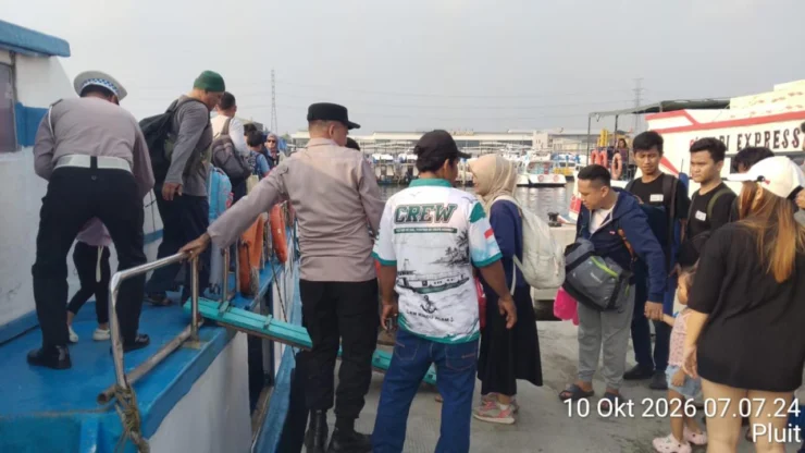 Polres Priok Laksanakan Pekayanan dan Pengamanan Akses Wisata Kepulauan Seribu, Utamakan Keselamatan Penumpang