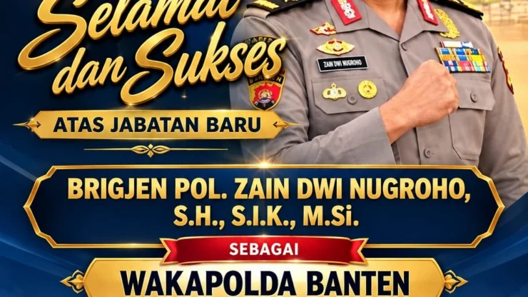 Ketua Umum GWI Ucapkan Selamat atas Jabatan Baru Wakapolda Banten Brigjen Pol. Zain Dwi Nugroho, Semoga Amanah dan Sukses Selalu