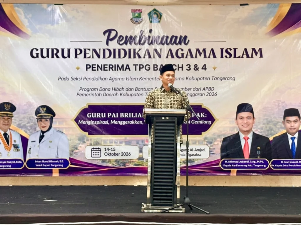Portal Berita Indonesia dan Dunia Terkini Hari Ini, Update Harian Terbaru, Terlengkap, Tajam, Aktual dan Berimbang. Kemenag Kabupaten Tangerang Berikan Pembinaan Guru PAI, Untuk Menbangun Ekosistem Pendidikan Kuat - Teropong Rakyat