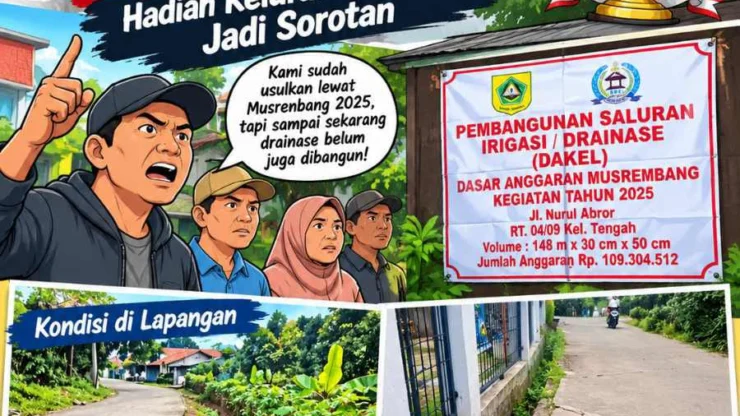 Kelurahan Tengah Raih Predikat Terbaik, tetapi Drainase Musrenbang 2025 Dipertanyakan Warga