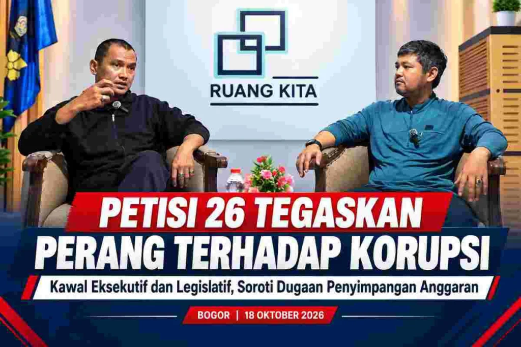 Portal Berita Indonesia dan Dunia Terkini Hari Ini, Update Harian Terbaru, Terlengkap, Tajam, Aktual dan Berimbang. Alarm Antikorupsi Berbunyi! PETISI 26 Kawal Kekuasaan dan Soroti Dugaan Penyimpangan Anggaran di kabupaten Bogor - Teropong Rakyat