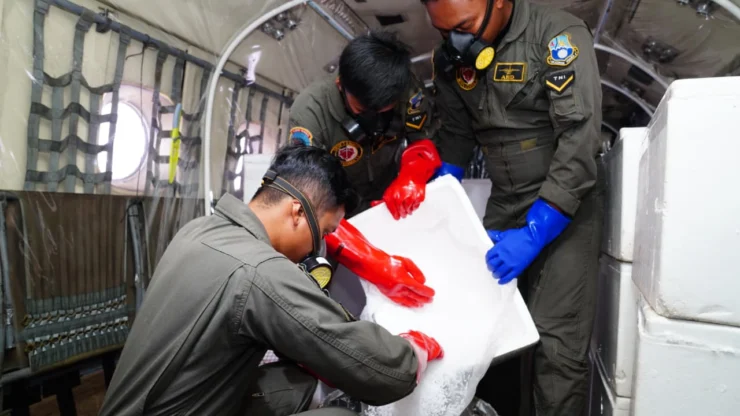 TNI Tambah Dukungan Bahan dan Laksanakan Penyemaian untuk Penanganan Karhutla di Kalimantan