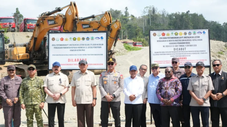 Menhan Tegaskan Sinergi 12 Kementerian/Lembaga, Satgas PKH Tertibkan Tambang PT Kristalin Ekalestari di Nabire