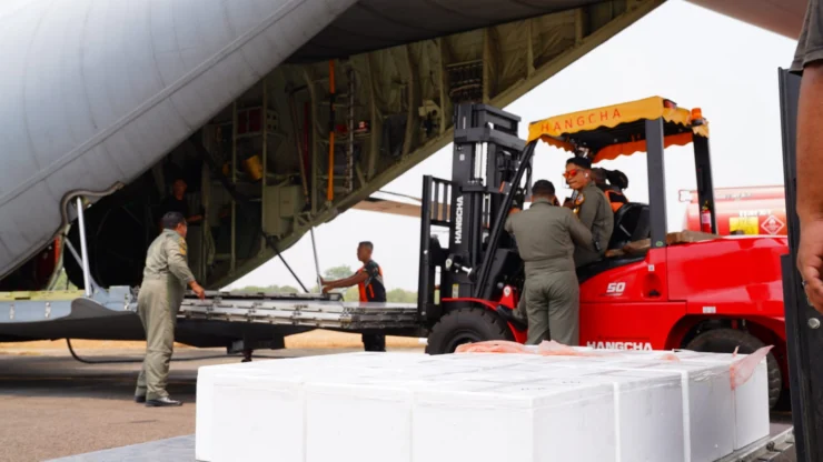 Dukung OMC Karhutla, TNI Terbangkan Total 9,5 Ton Bahan Semai dari Posko Halim
