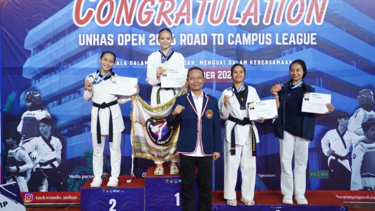 Ketum PBTI Saksikan Tanding Taekwondo di Universitas Hasanudin Makassar