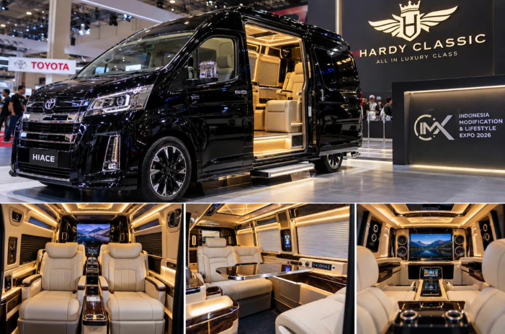 Hardy Classic Pamerkan Modifikasi Toyota Hiace Mewah dalam 12 Jam di IMX 2026 - Teropong Rakyat