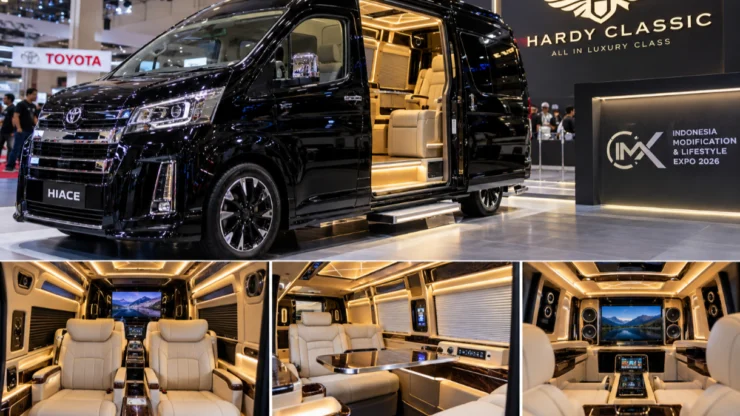 Hardy Classic Pamerkan Modifikasi Toyota Hiace Mewah dalam 12 Jam di IMX 2026