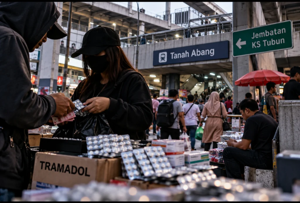 Penjualan Tramadol di Tanah Abang Diduga Kembali Marak, Nama Sejumlah Terduga Muncul - Teropong Rakyat