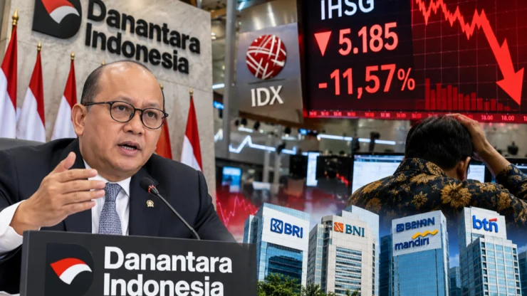 IHSG Anjlok 11,57 Persen, Danantara Siap Tampung Saham BUMN