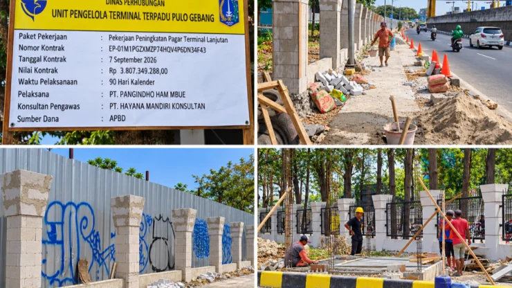 Proyek Pagar Terminal Pulo Gebang Rp3,8 Miliar Disorot, K3 dan Mutu Konstruksi Dipertanyakan