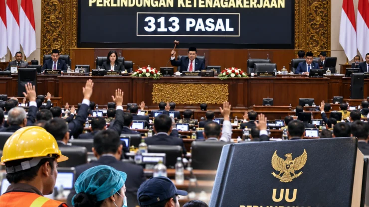 DPR Sahkan UU Perlindungan Ketenagakerjaan, Aturan Pekerja Kini Mencakup 313 Pasal